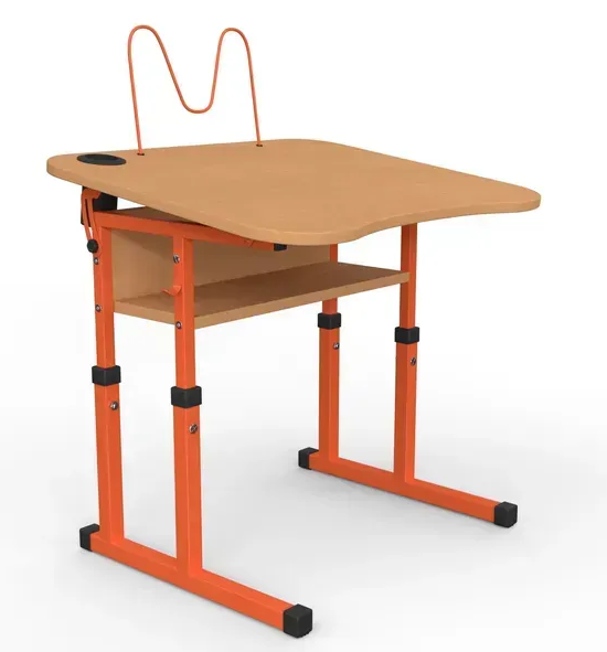 Стіл учнівський №4-6 з регулюванням куту нахилу стільниці 700х585 МФ Вересень